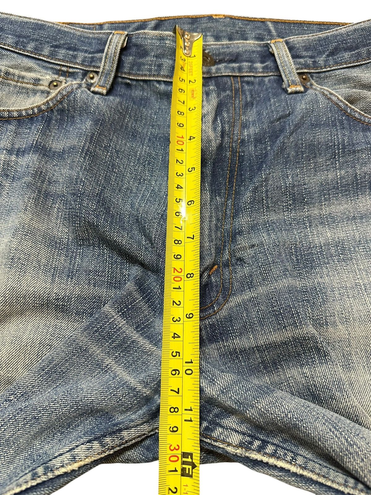 Levi's Vintage 90s Levis 502 Blue Faded Wash Distress Baggy Jeans Size US 33 - 15 Thumbnail