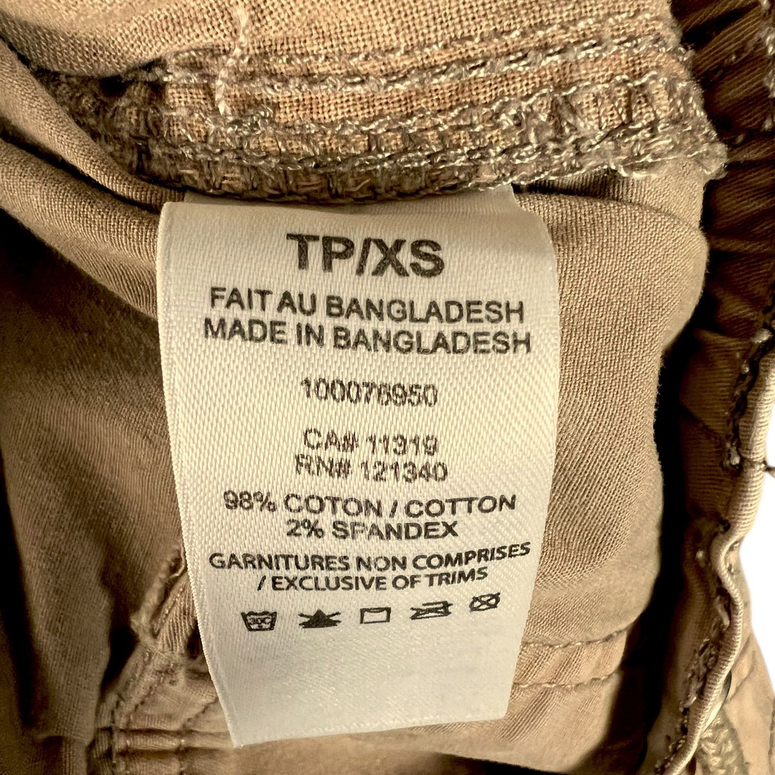 Garage Women's Garage Denim Khaki Ripcord Cargo Pants - Size XS Size 28" / US 6 / IT 42 - 10 Thumbnail