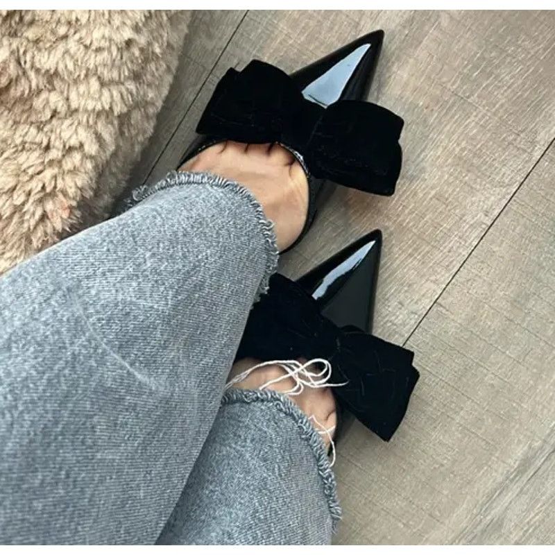Zara Blogger Fave!!! Faux Patent Leather Heel Shoes NWT in Black, Women's (Size 6.5)