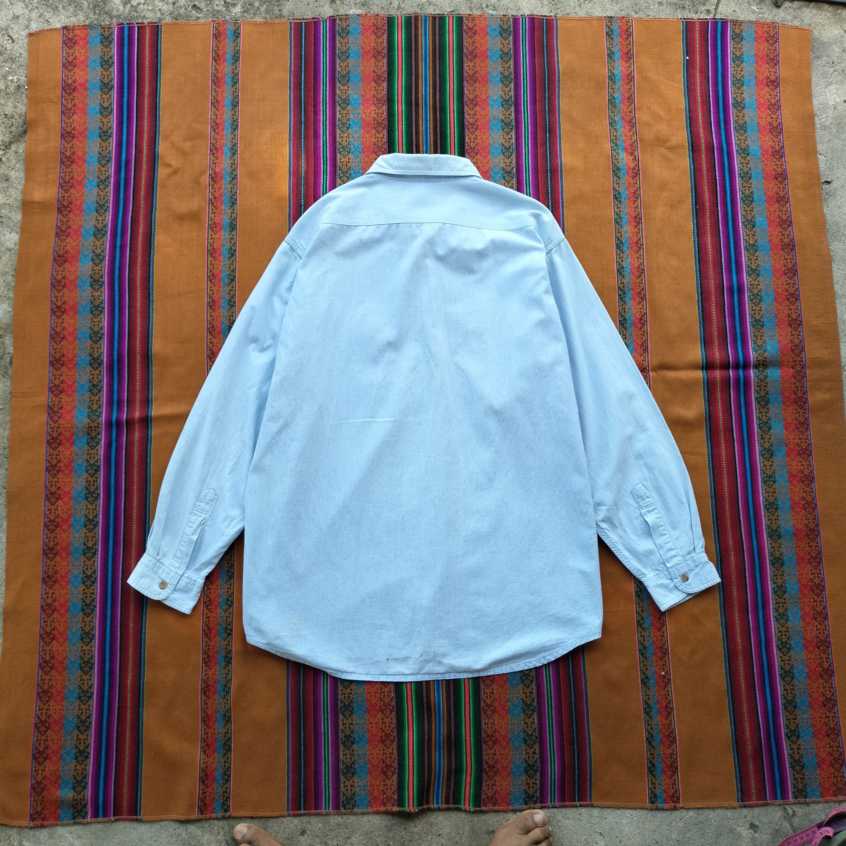 Levi's Levis vintage Clothing orange tab blue shirt Size US M / EU 48-50 / 2 - 4 Thumbnail