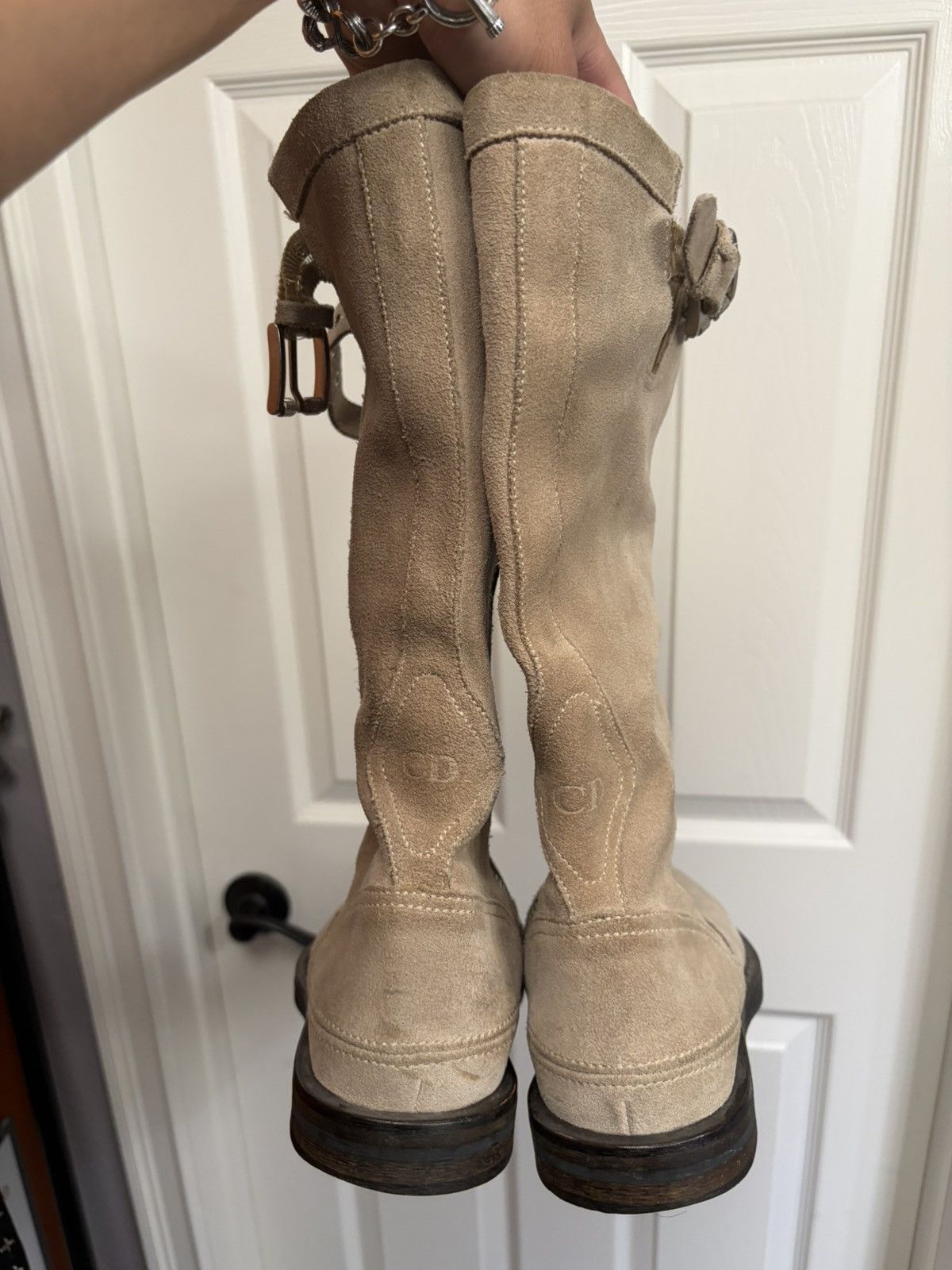 Christian Dior Monsieur Suede Motorcycle Boots Size US 7 / EU 40 - 14 Thumbnail