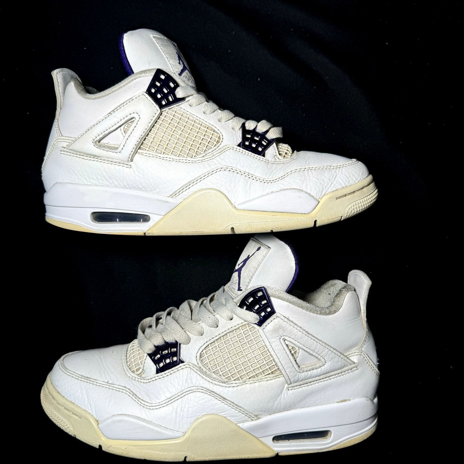 Jordan Brand × Nike Size 8 - Nike Air Jordan 4 Retro Purple Metallic Men's Shoes Size US 8 / EU 41 - 3 Thumbnail