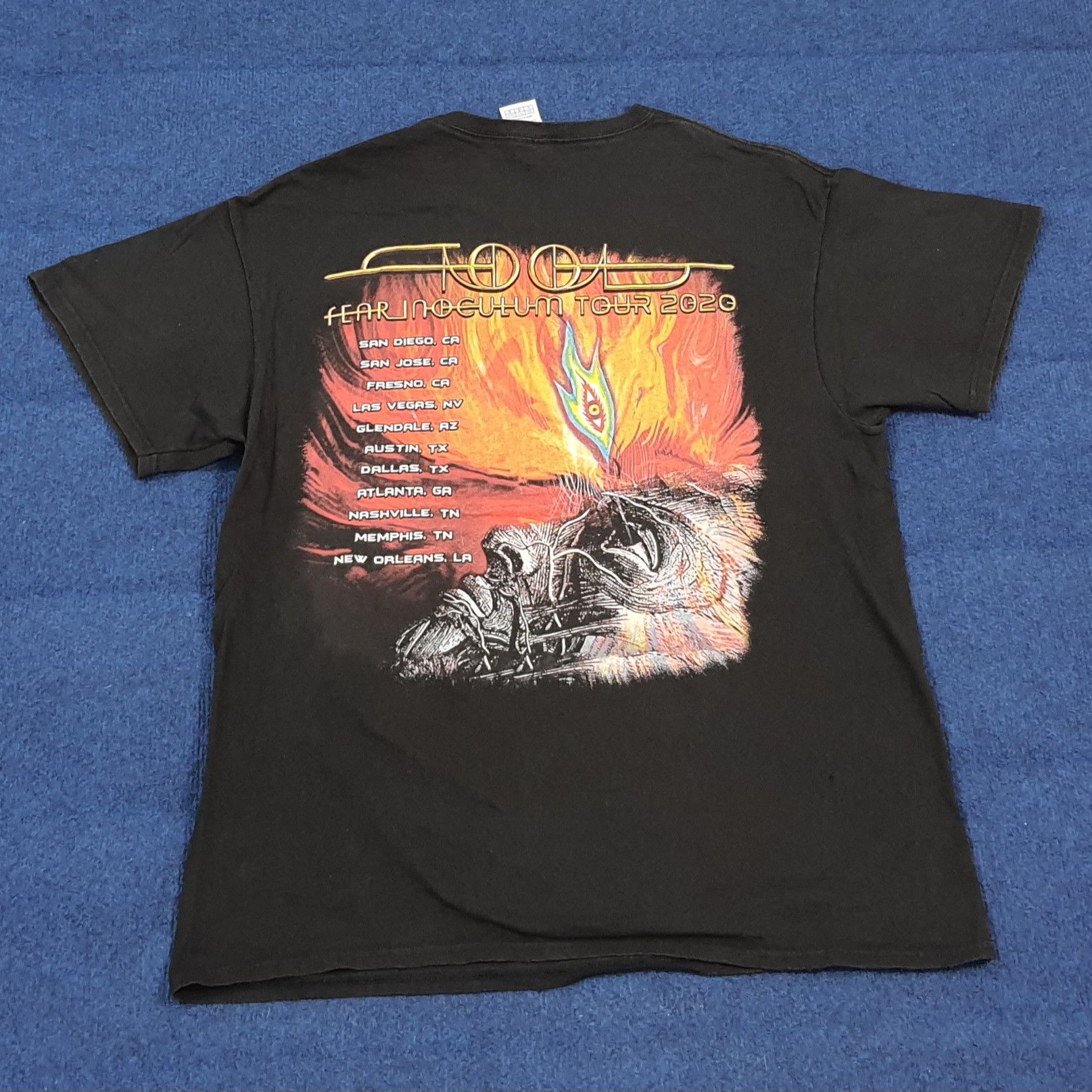 Delta Vintage Tool Fear Inoculum Tour 2020 Tshirt C299N62 Size US L / EU 52-54 / 3 - 3 Thumbnail