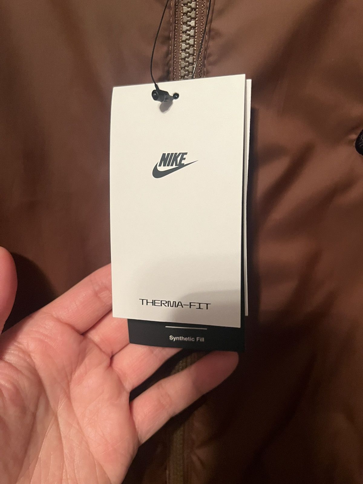 Nike Nike Brown Bomber Jacket Sz M Size US M / EU 48-50 / 2 - 3 Thumbnail