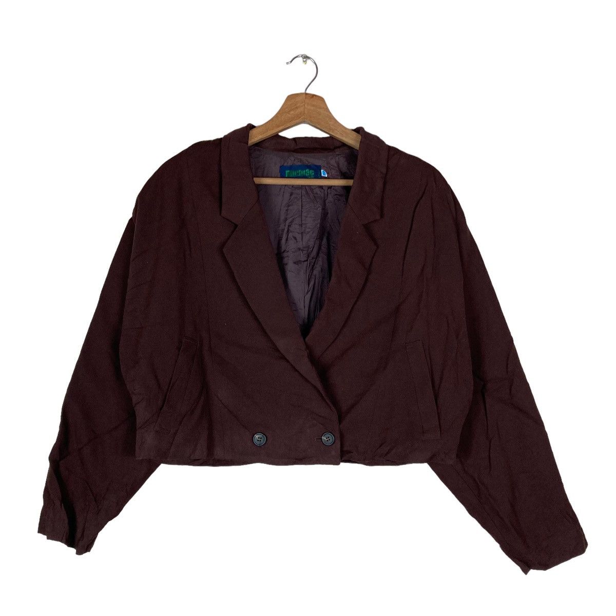 Vintage Vintage Micmac Paris Renown Flat Button Crop Top Jacket Size M / US 6-8 / IT 42-44 - 1 Thumbnail