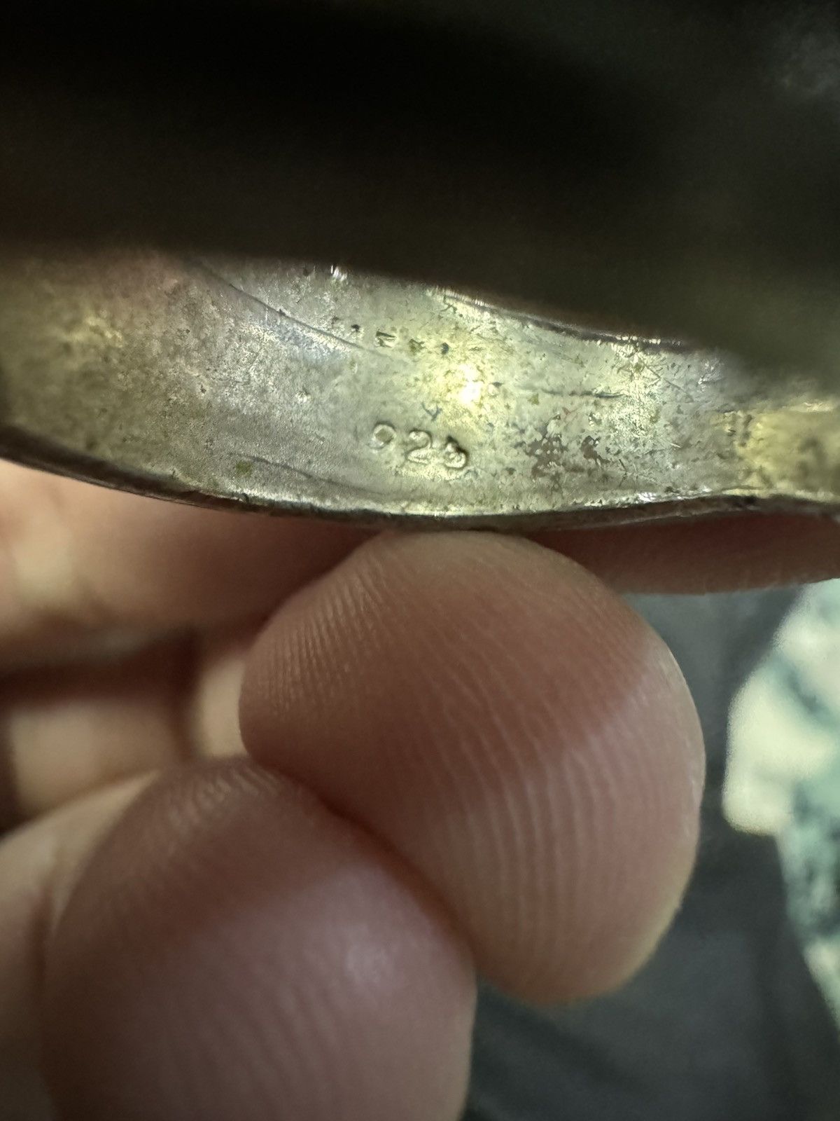Sterling Silver VTG STERLING SILVER 925 ENGRAVED RING SIZE 7.5 Size ONE SIZE - 4 Thumbnail