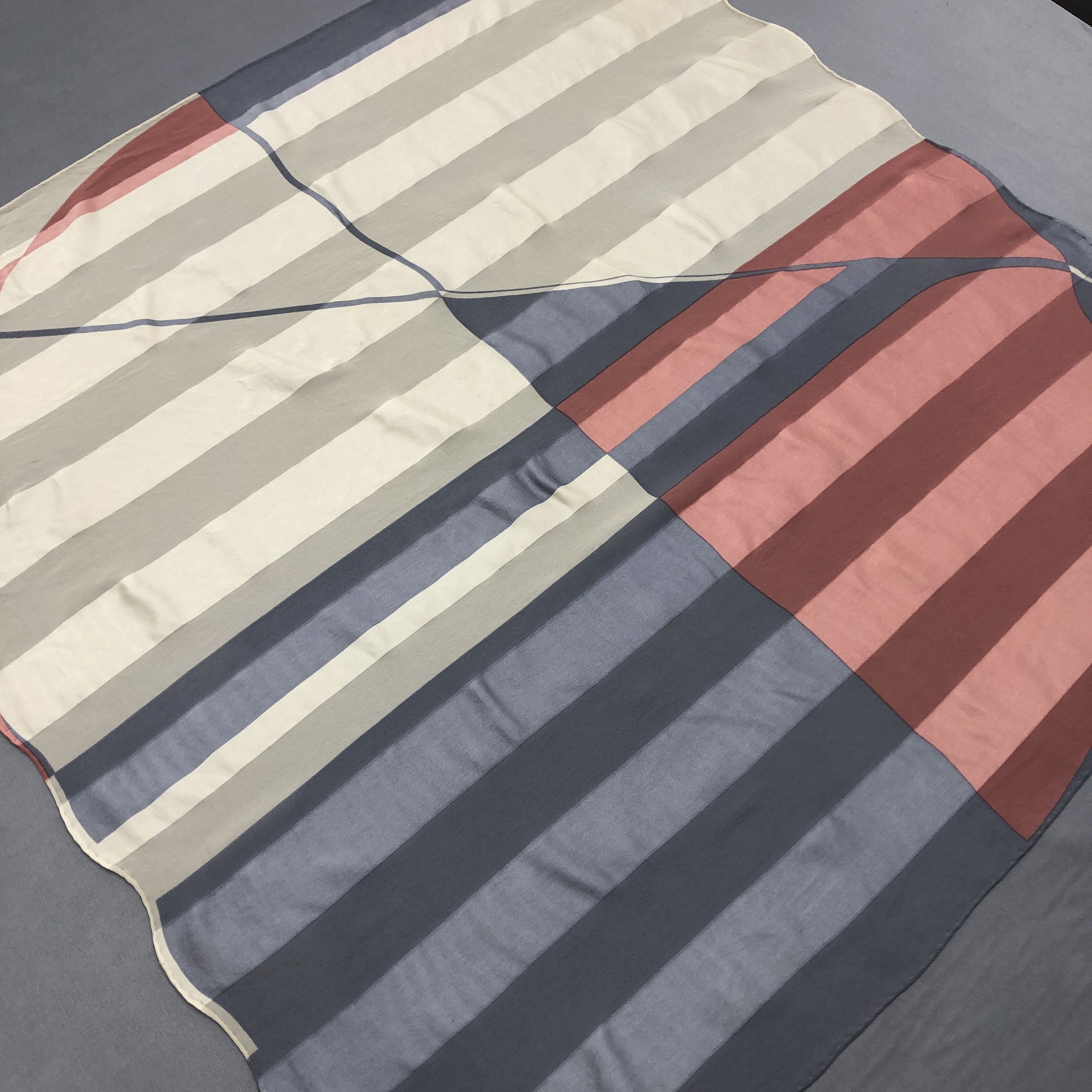Japanese Brand × Vintage Vintage Jun Ashida SILK Scarf Twill Stole Wraps Scarves Size ONE SIZE - 6 Thumbnail