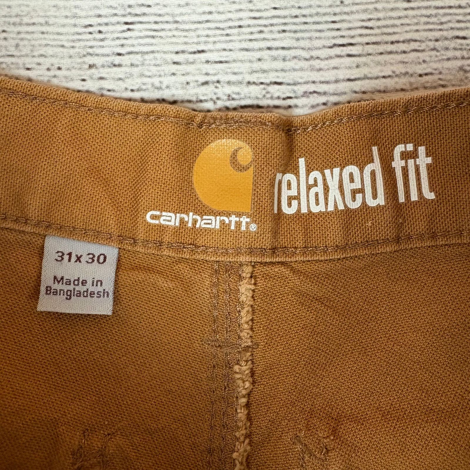 Carhartt Carhartt Duck Canvas Brown Double Knee Denim Jeans Size US 31 - 5 Thumbnail