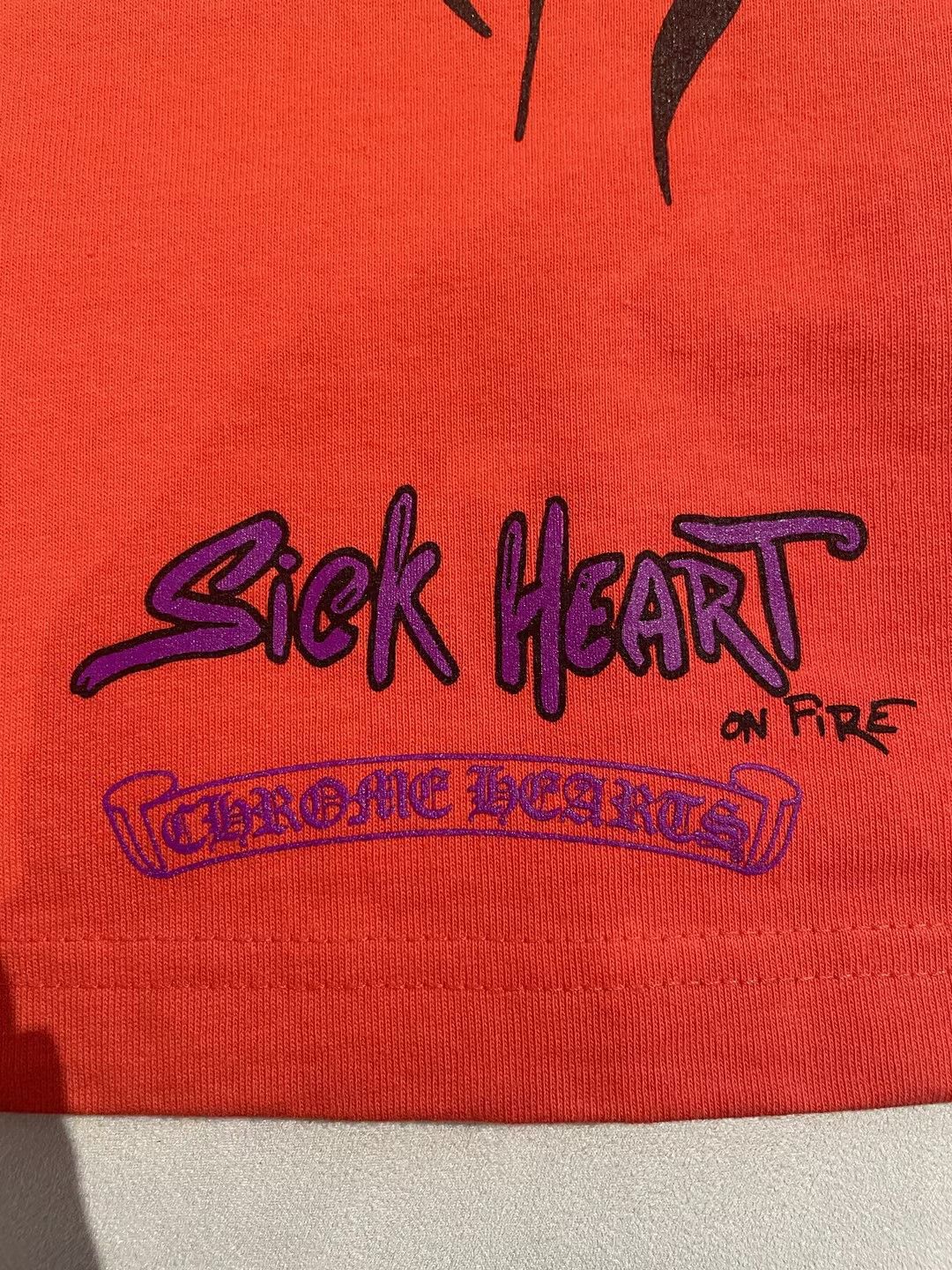 Chrome Hearts Chrome Hearts Matty Boy Red Flame Hearts Short Sleeve Tee Size US M / EU 48-50 / 2 - 4 Thumbnail