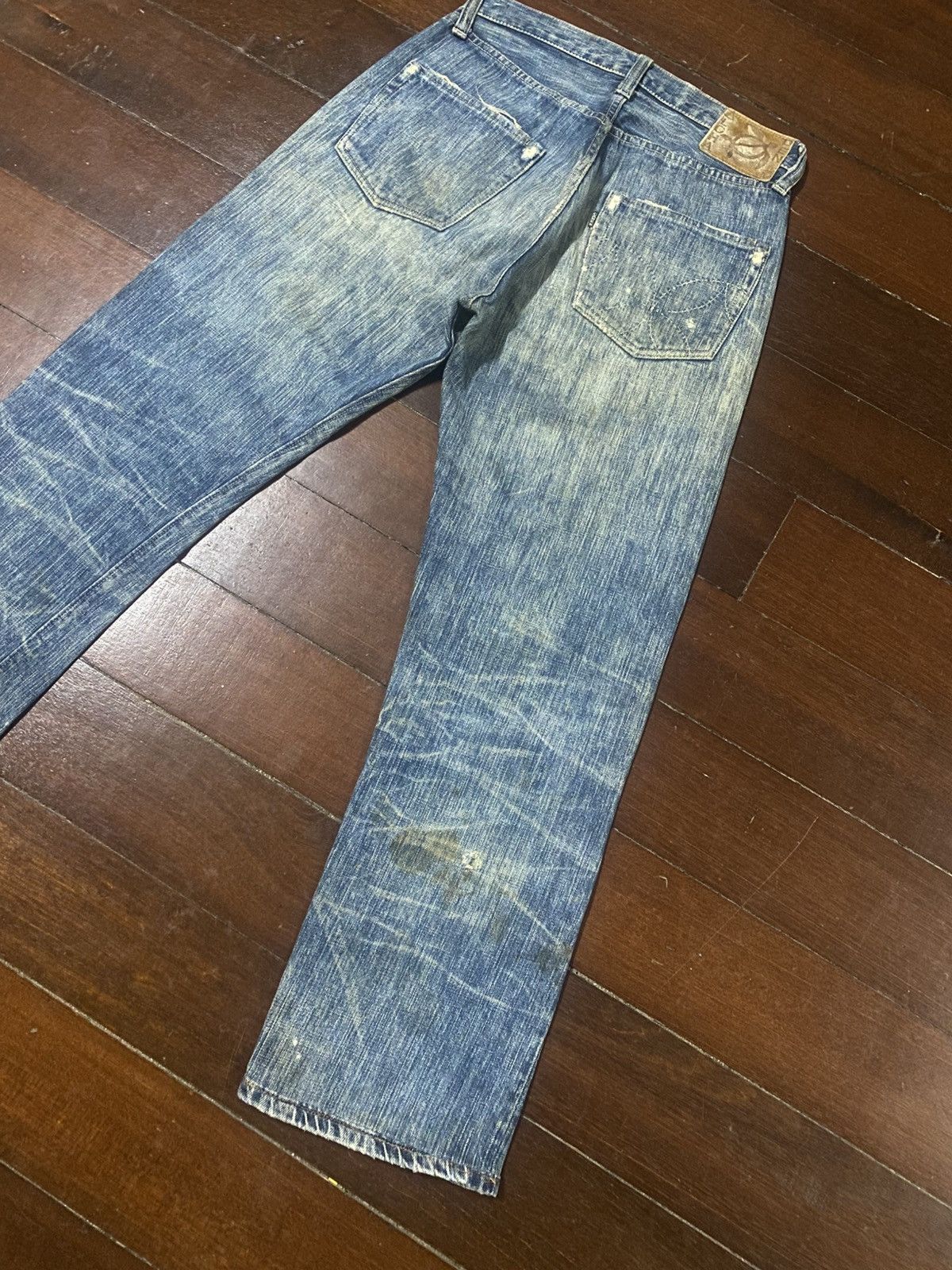Sugar Cane Rare Sugar Cane Aloha distressed rework Selvedge Denim Size US 31 - 16 Thumbnail