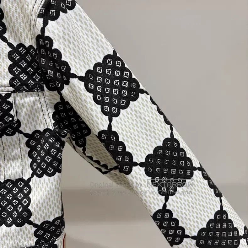 Louis Vuitton Louis Vuitton Checkerboard printed leather denim jacket Size XS / US 0-2 / IT 36-38 - 4 Thumbnail