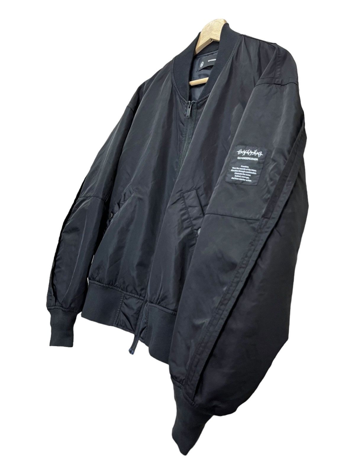 Undercover 💥 "FREEDOM NOISE" GUxUNDERCOVER Black Bomber Jacket Size US M / EU 48-50 / 2 - 5 Thumbnail