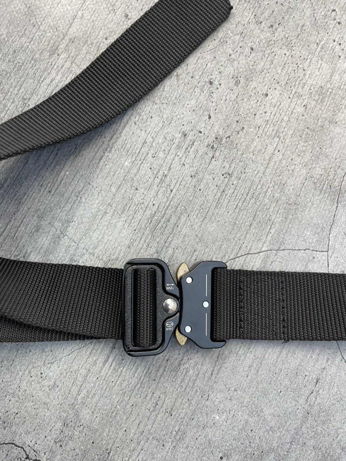 Japanese Brand Vintage alyx style cotton tactical belt Black metal buckle Size ONE SIZE - 5 Thumbnail