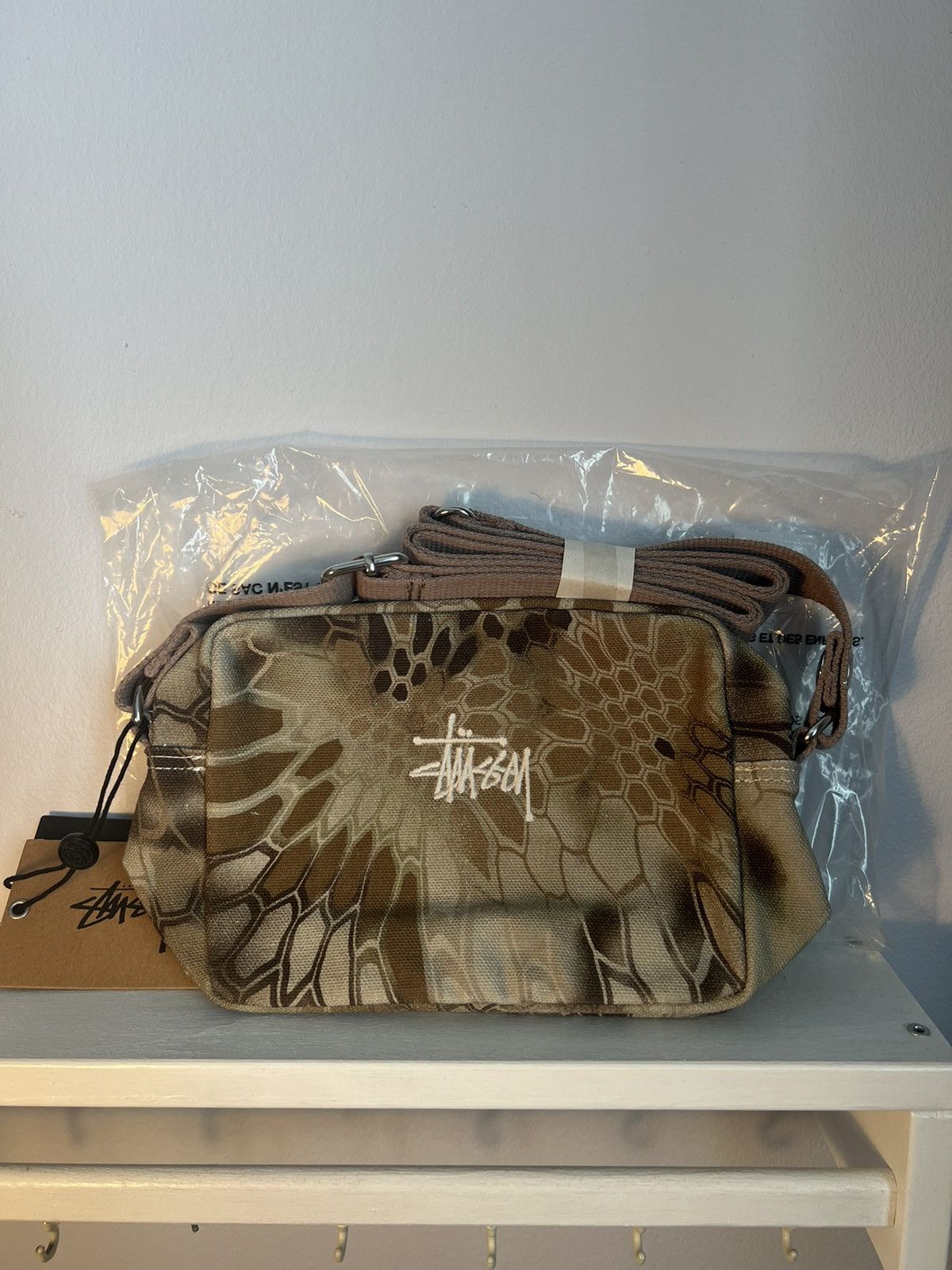 ★24-25FW新作★STUSSY★SS LINK LEATHER SIDE POUCH Buy Stussy SS Link Leather Side Pouch 'Black' - 134262 BLAC