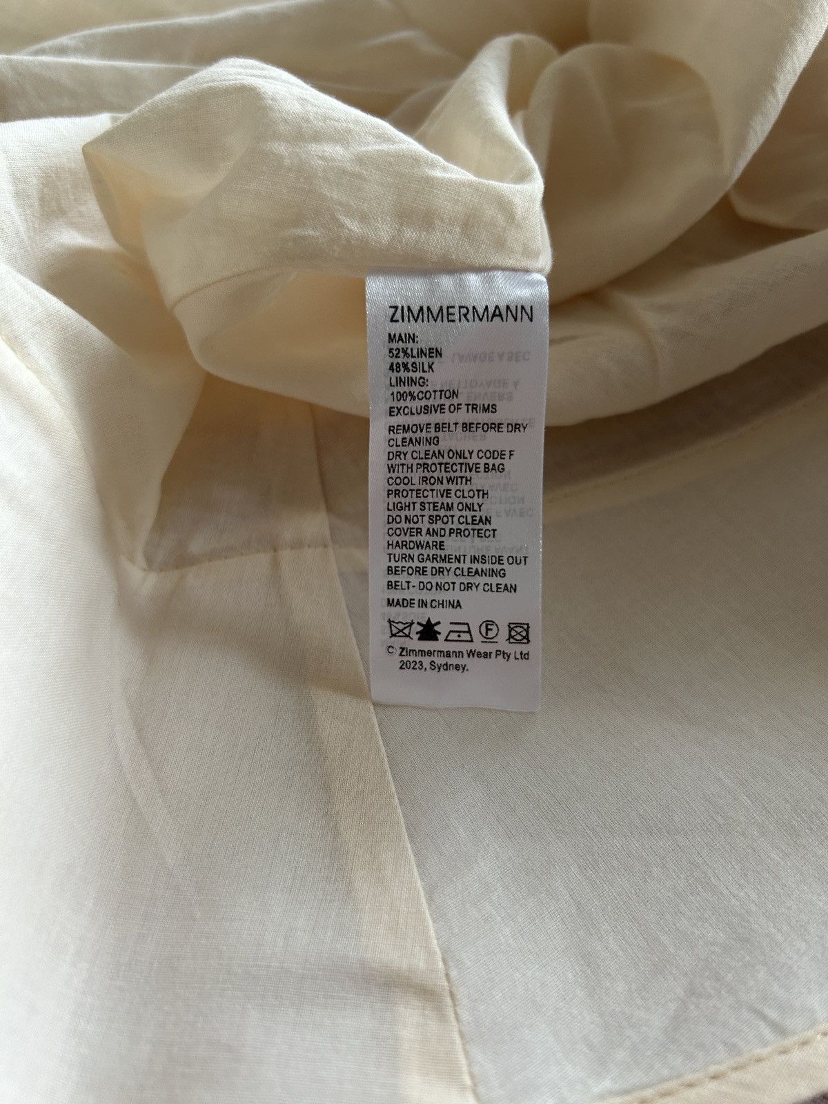 Zimmermann Zimmermann High Tide Puff Sleeve Mini Dress Size M / US 6-8 / IT 42-44 - 8 Thumbnail