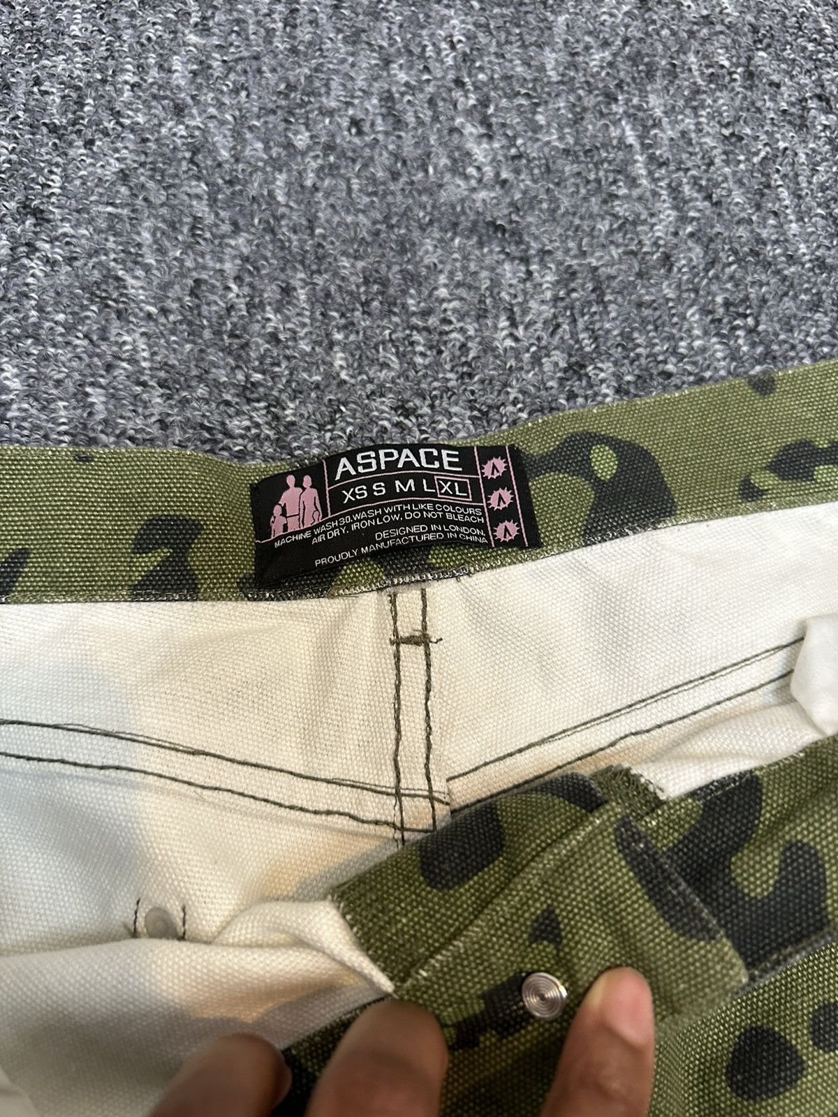Designer × Vintage Camo Worker pants Size US 36 / EU 52 - 2 Thumbnail