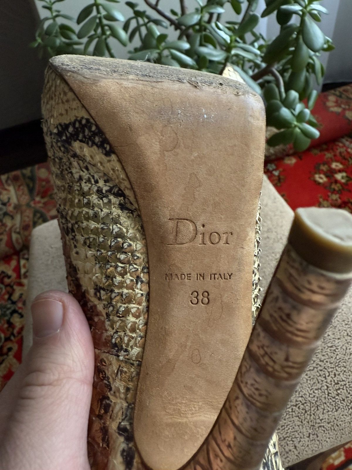 Dior Python Heels
