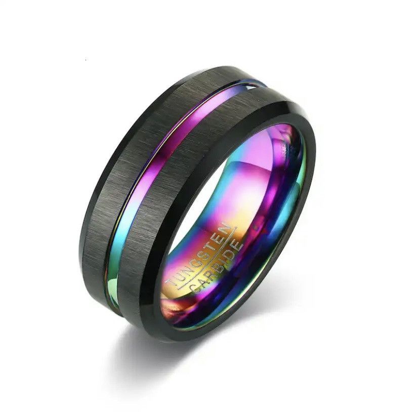 Other Thin Line Tungsten Ring Size ONE SIZE - 1 Thumbnail
