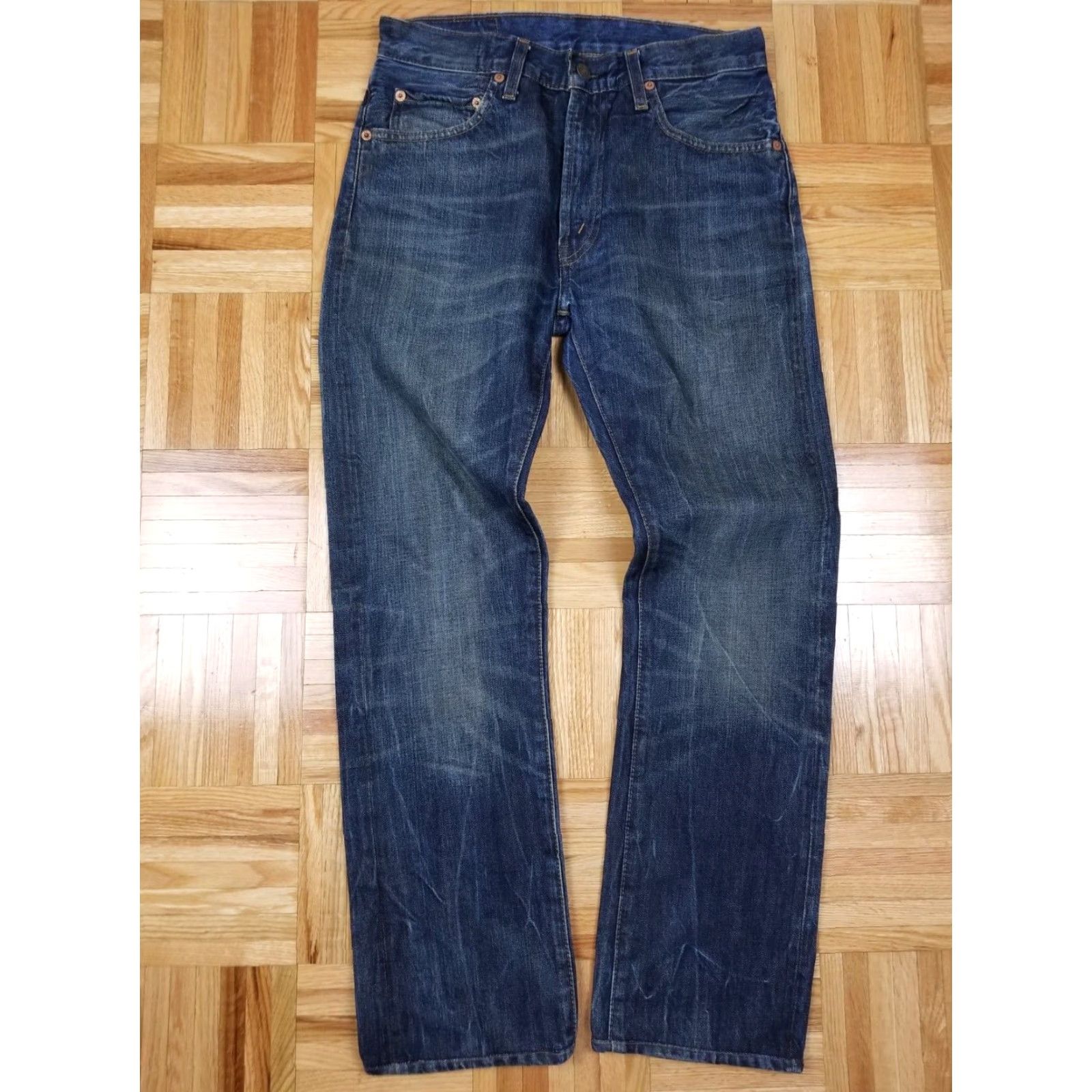 Levi's VINTAGE LEVIS DENIM JEANS BIG E RED LINE SELVEDGE SINGLE STICH 505-217 31X34 LVC JEANS Men Blue Denim 90s Size US 31 - 2 Thumbnail