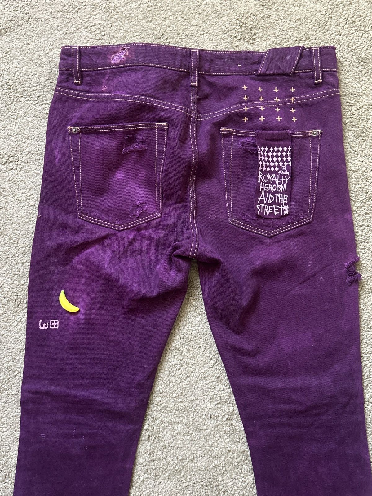 Japanese Brand Purple hand made denim Size US 32 / EU 48 - 2 Thumbnail