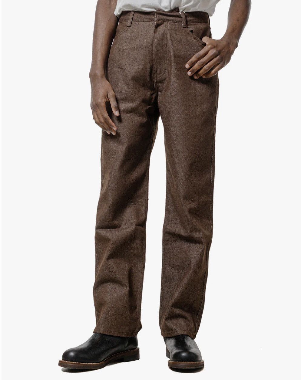 AMOMENTO Brown Zip-Fly Jeans Size US 30 / EU 46 - 1 Thumbnail
