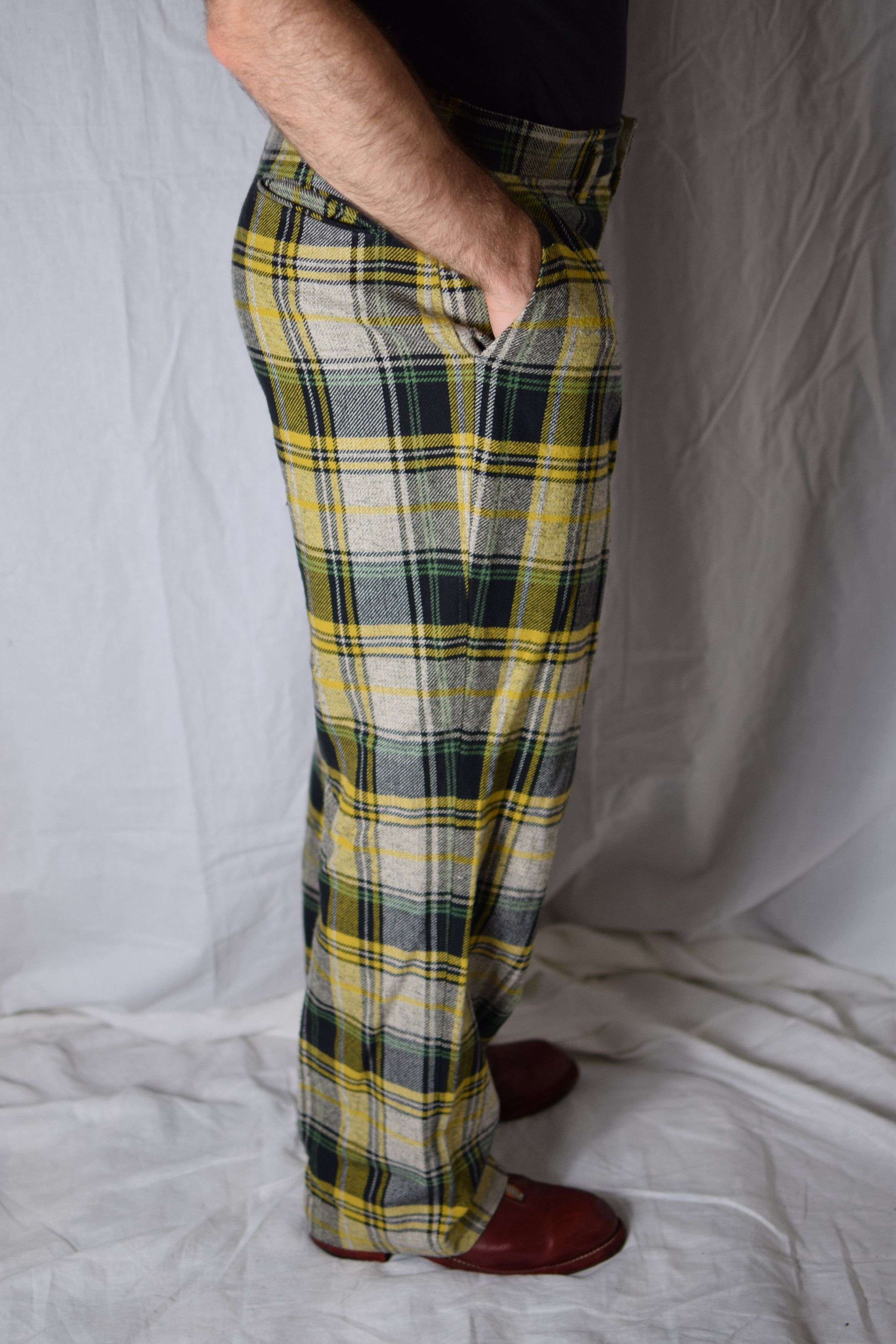 Yohji Yamamoto Yohji Yamamoto 80's Archive Check Pants Size US 32 / EU 48 - 6 Thumbnail