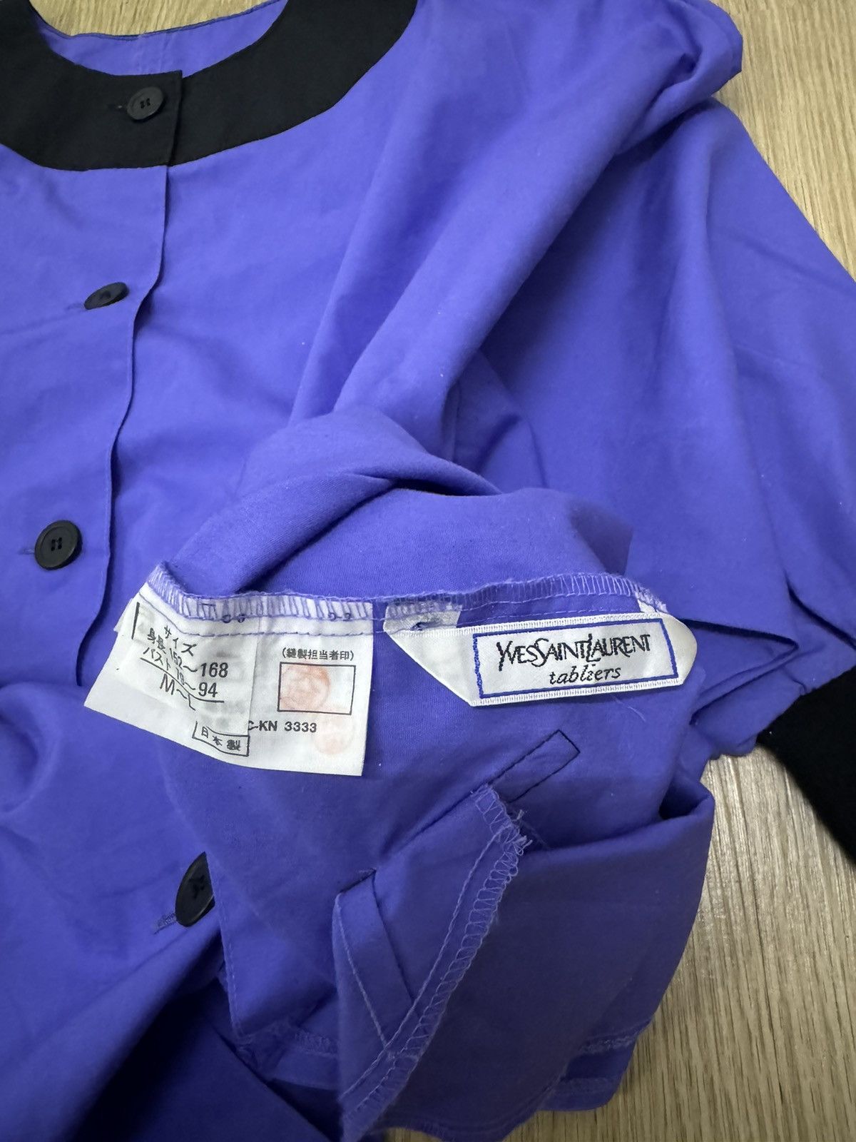 Vintage × Yves Saint Laurent Vintage Yves Saint Laurent Tabliers button up apron Size L / US 10 / IT 46 - 6 Thumbnail