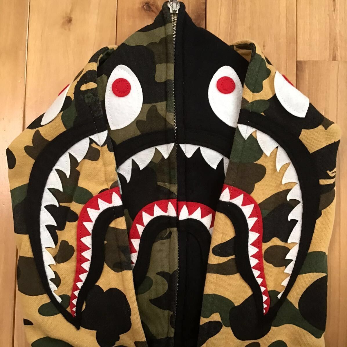 Bape BAPE Double Shark full zip hoodie 1st camo a bathing ape Size US M / EU 48-50 / 2 - 3 Thumbnail