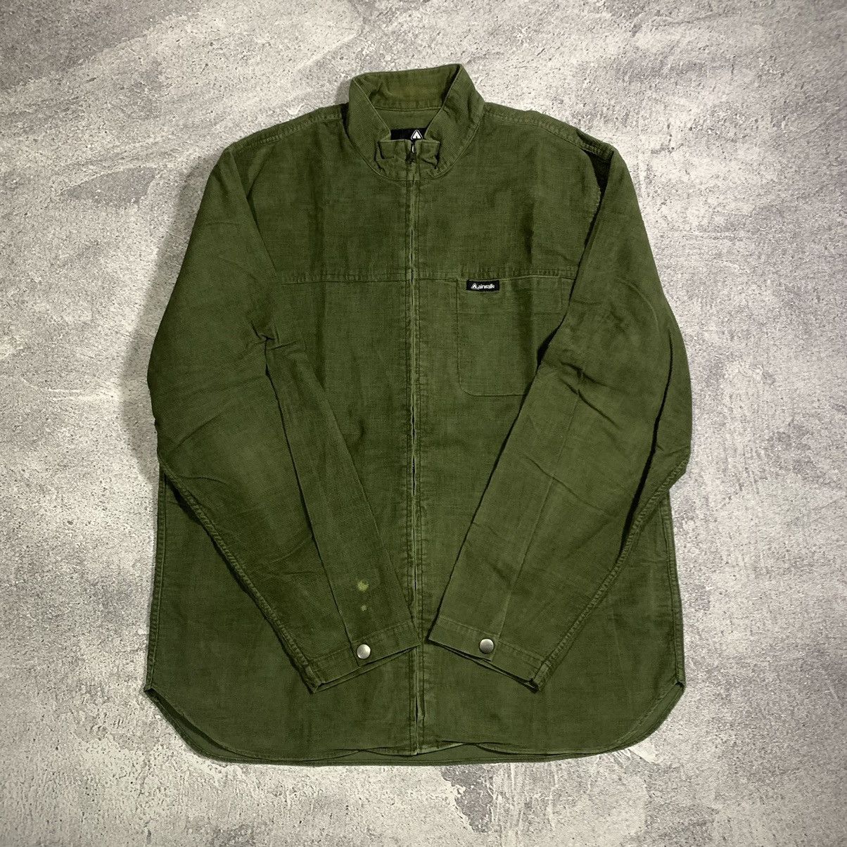 Airwalk Vintage AIR WALK Corduroy Flannel Zipper Shirt Size US L / EU 52-54 / 3 - 6 Thumbnail