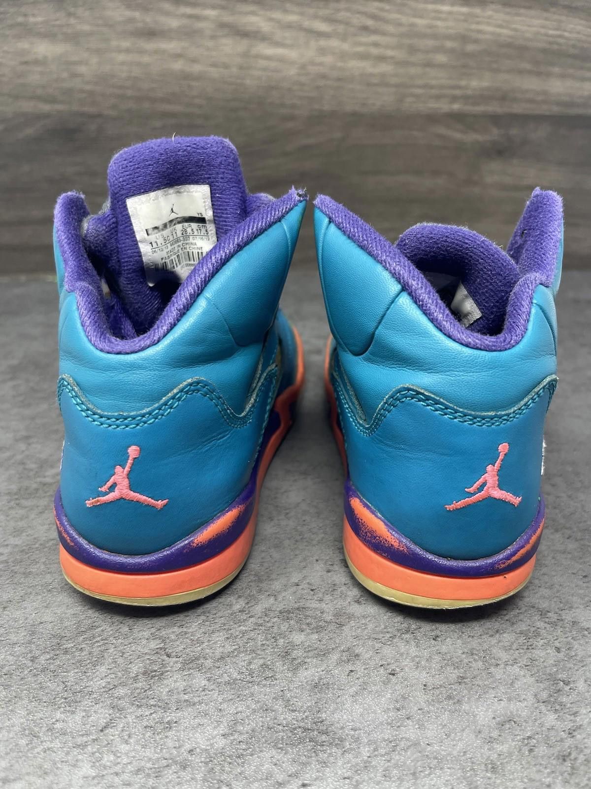 Jordan Brand Air Jordan 5 Shoes Kids Size 11.5C Toddler Tropical Teal Size US 11.5 / EU 44-45 - 4 Thumbnail
