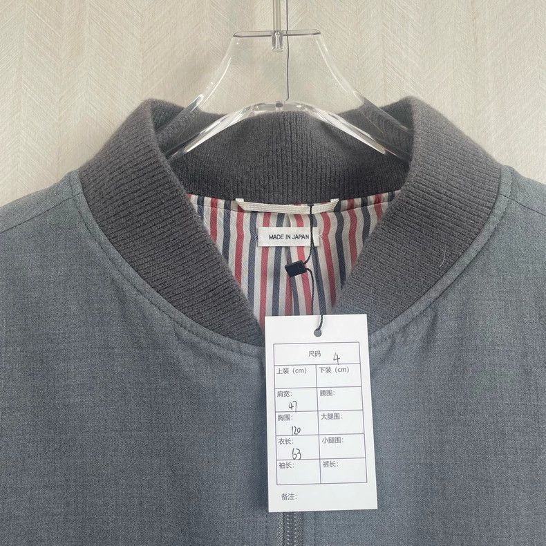 Thom Browne Thom Browne size4 Grey pilot jacket Size US XL / EU 56 / 4 - 2 Thumbnail
