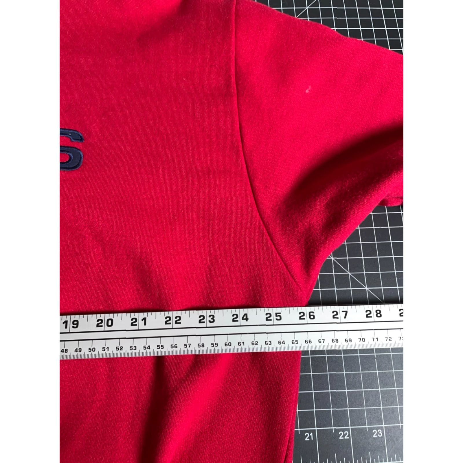 Chaps VINTAGE Chaps Ralph Lauren Sweatshirt Pullover Crew Neck Red Embroidered Flag Polo 90s Mens Large Size US L / EU 52-54 / 3 - 5 Thumbnail