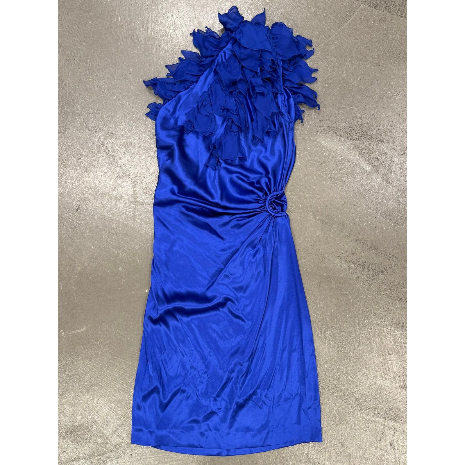 Roberto Cavalli Roberto Cavalli floral draped mini dress Size L / US 10 / IT 46 - 4 Thumbnail