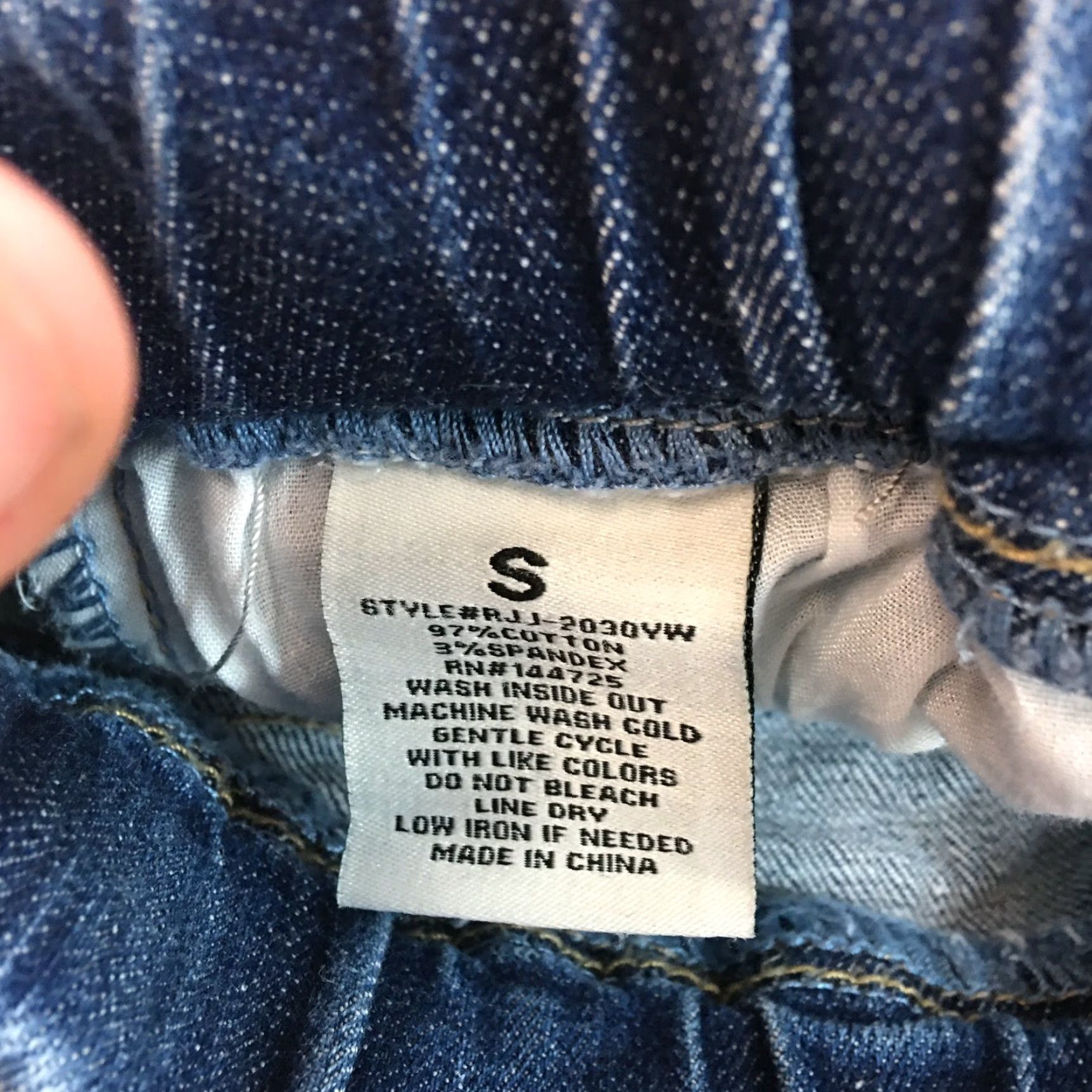 Denime AB Women's Regular Tie Distressed Skinny Blue Denim Jeans Shirt? Size 28" / US 6 / IT 42 - 7 Thumbnail