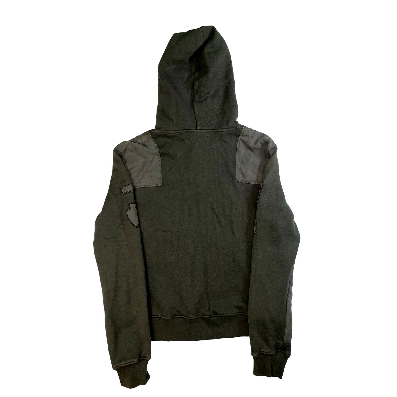 Amiri Amiri Military Patchwork Olive Hoodie Size US S / EU 44-46 / 1 - 2 Thumbnail