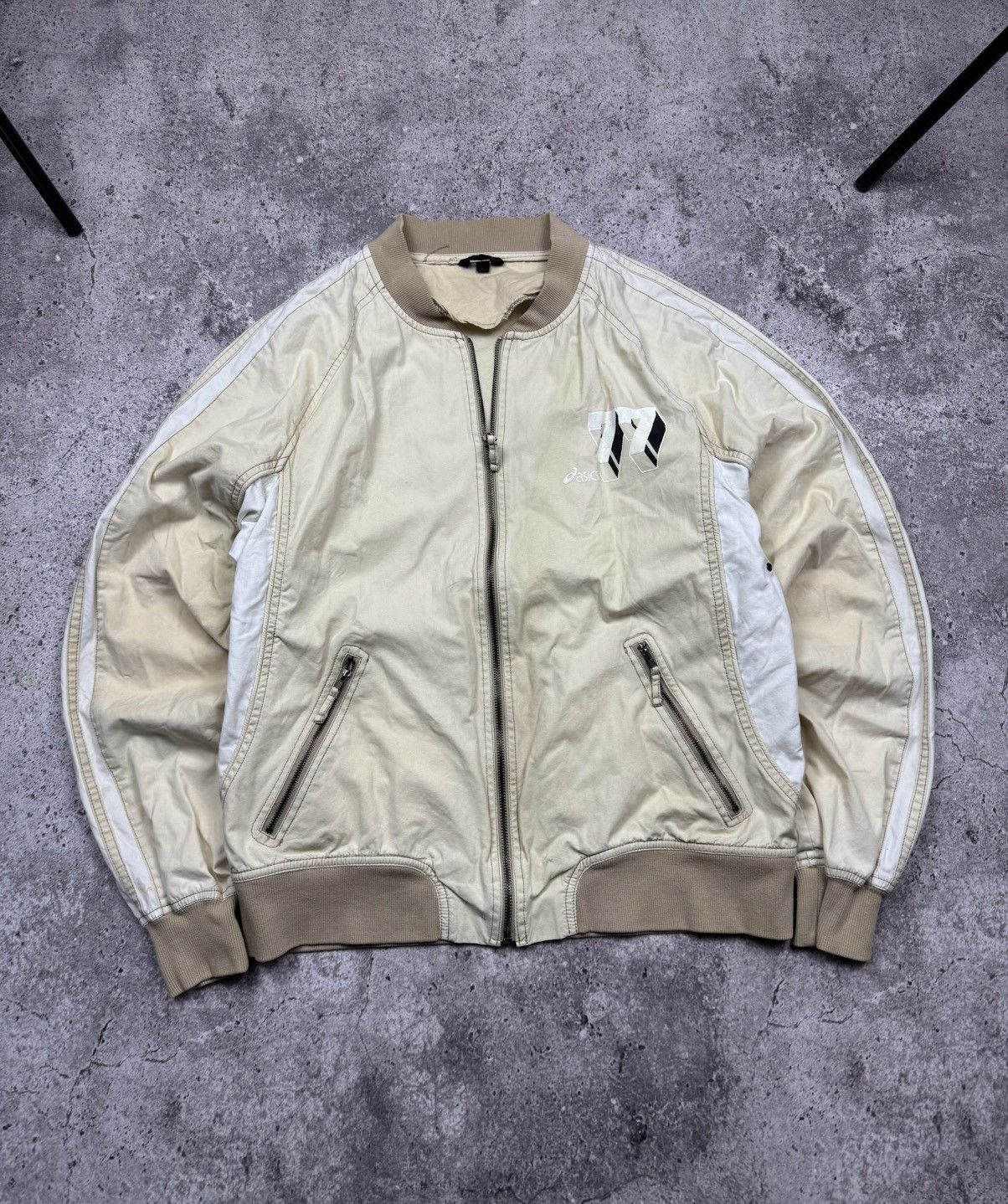 Asics Vintage ASICS 90’s Japan 77 Bomber Jacker Archive Rare Size US M / EU 48-50 / 2 - 1 Thumbnail