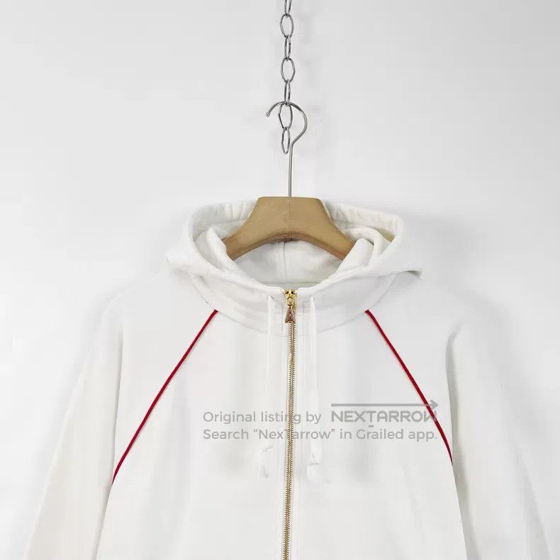Gucci Gucci White classic webbing semi-zipper label hooded jacke Size US XS / EU 42 / 0 - 3 Thumbnail