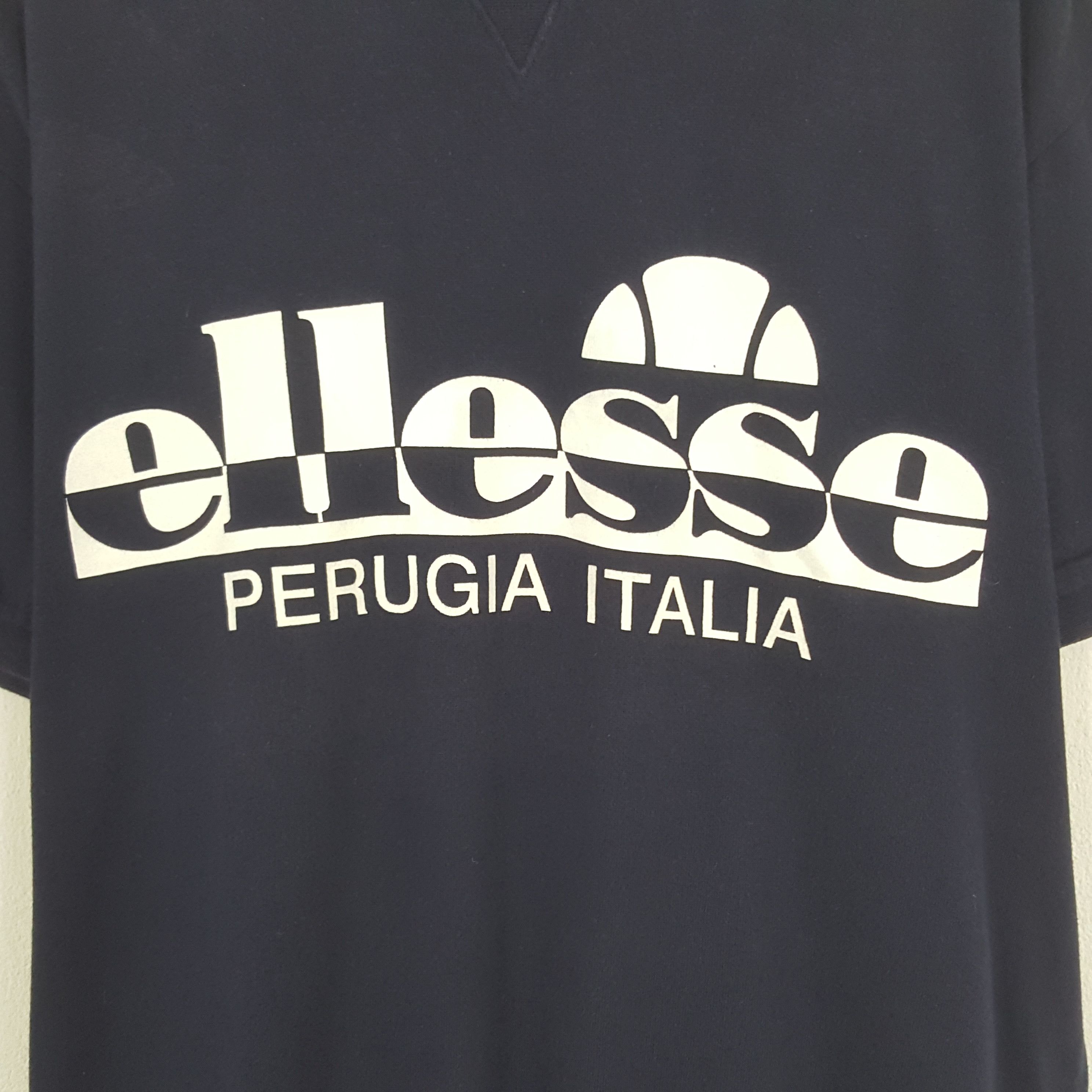 Ellesse × Vintage Vintage Ellesse Perugia Italia Short Sleeve Sweatshirt Size US L / EU 52-54 / 3 - 2 Thumbnail