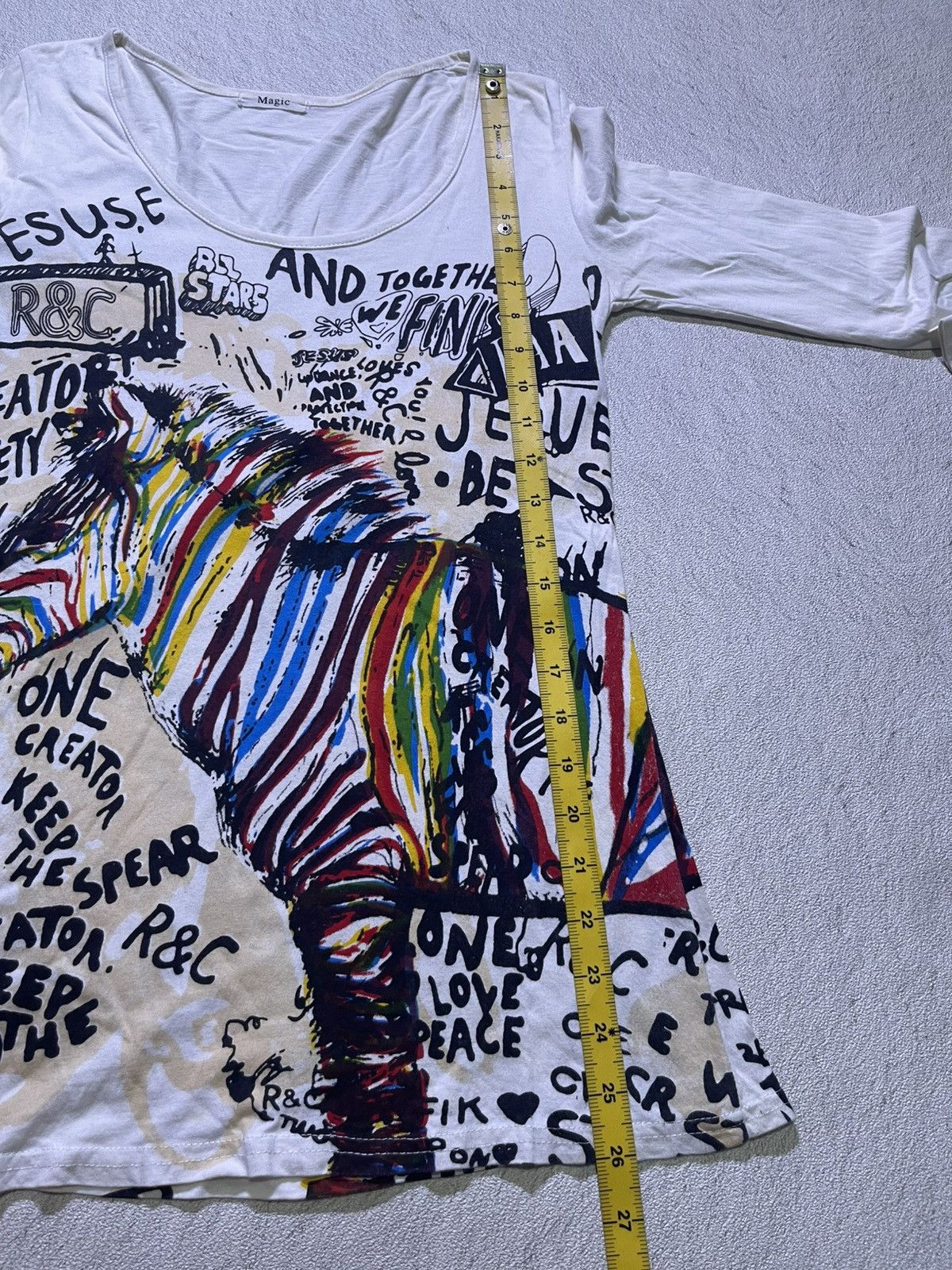 Japanese Brand Y2K MAGIC long sleeve tshirt full color motif Size US S / EU 44-46 / 1 - 7 Thumbnail