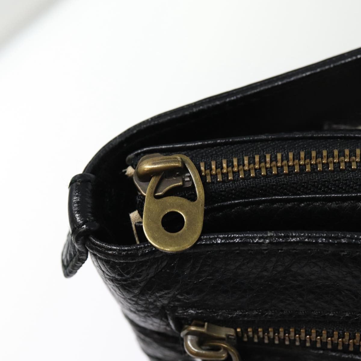 Burberry Burberry Shoulder Bag Leather Black Gold Size ONE SIZE - 11 Thumbnail