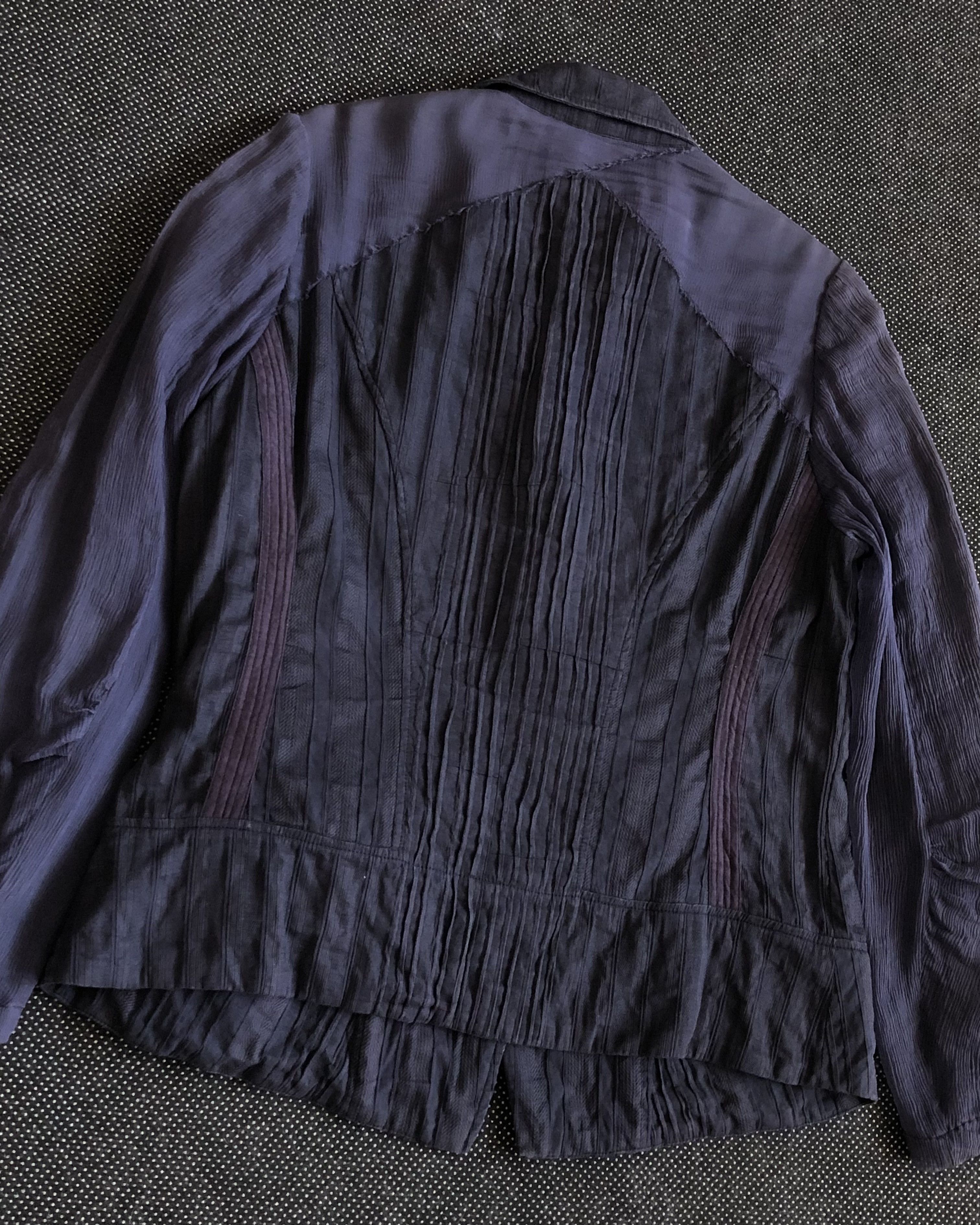 Dries Van Noten RARE🔥VINTAGE DVN DOUBLE SLEEVES TISSUED RAYON BLEND JACKET Size S / US 4 / IT 40 - 10 Thumbnail