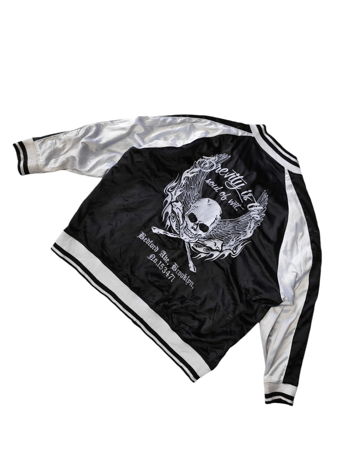 Hysteric Glamour Vintage Black Sense skulls reversible bombers jacket Size US XXL / EU 58 / 5 - 3 Thumbnail