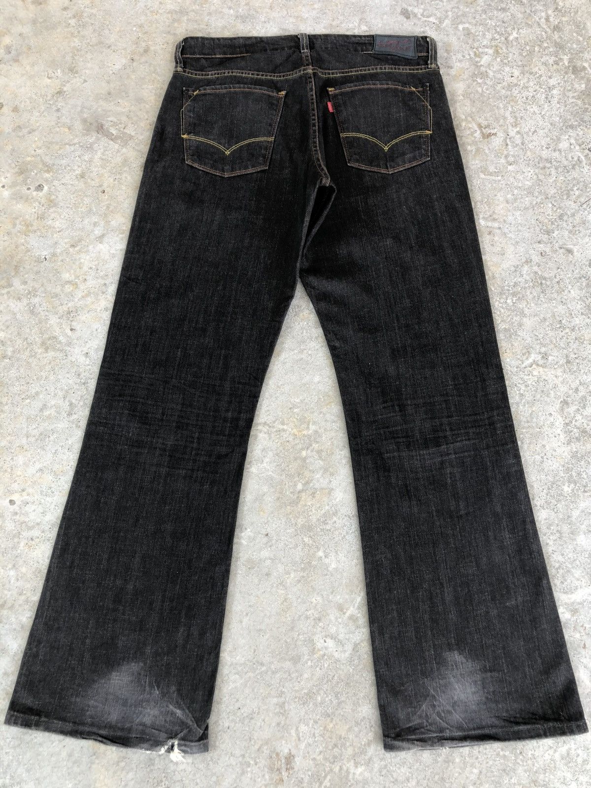 If Six Was Nine Y2k Levi’s Flared Jeans Low Boot Distressed Jeans Size US 33 - 1 Thumbnail
