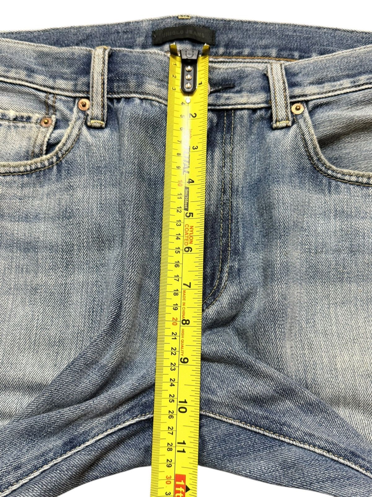 Uniqlo Vintage Y2K Uniqlo Light Faded Wash Distress Straight Leg Size US 32 / EU 48 - 16 Thumbnail