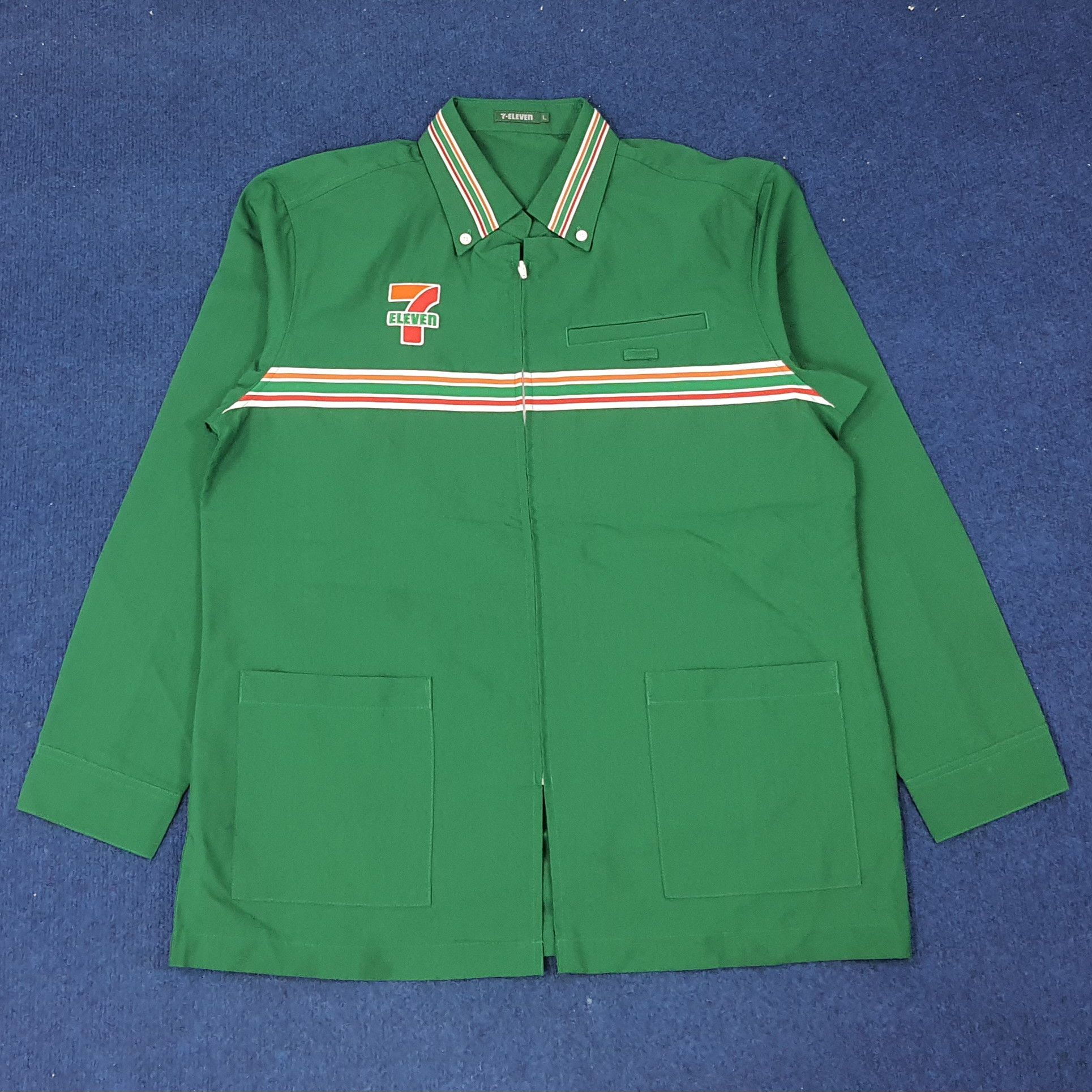 Japanese Brand × Vintage Vintage 7 Eleven Japan Staff Uniform Jacket C219N40 Size US M / EU 48-50 / 2 - 3 Thumbnail