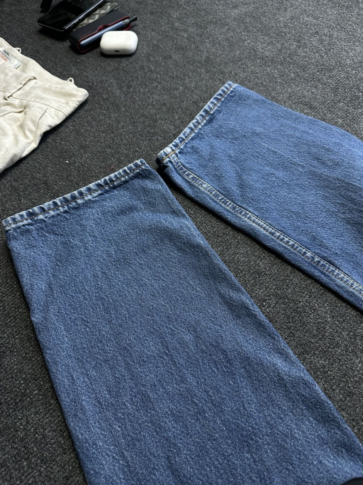 Arket 🚨Y2K WOMEN ARKET JEANS WITH LOGO AVANT GARDE DENIM PANTS Size 31" - 9 Thumbnail