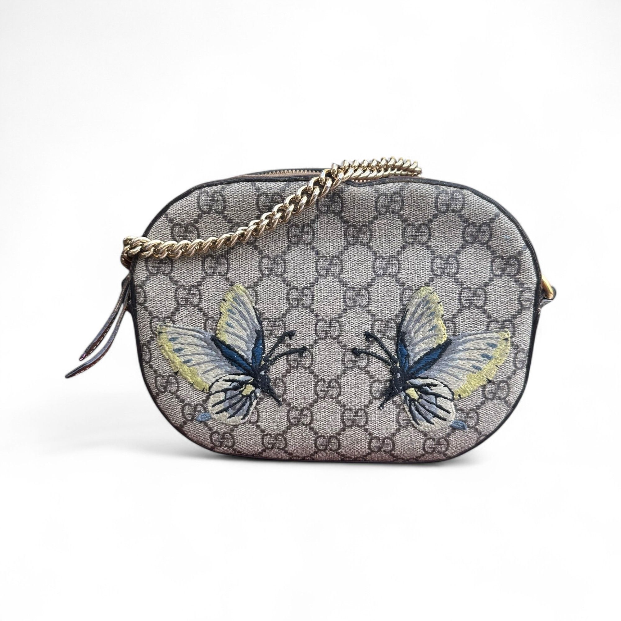 Gucci Gucci Crossbody Chain Bag Supreme GG Monogram Butterflies Size ONE SIZE - 1 Thumbnail