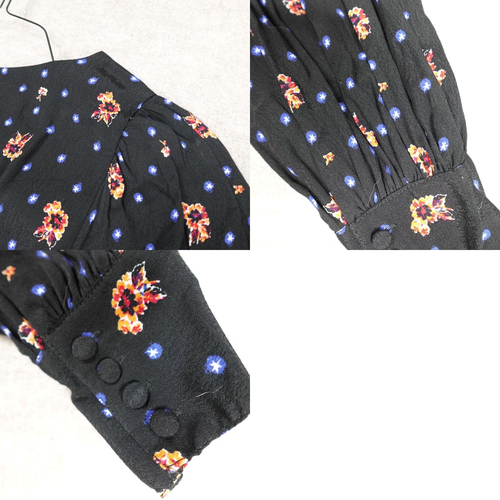 Free People Free People Womens Dress Medium Black Smocked NEW Two Faces Size M / US 6-8 / IT 42-44 - 9 Thumbnail