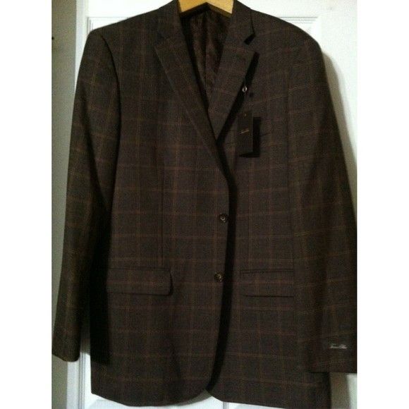 Tasso Elba TASSO ELBA MENS NEW WOOL BLEND SPORT COAT BLAZER SIZE: 44L Size 44L - 1 Thumbnail