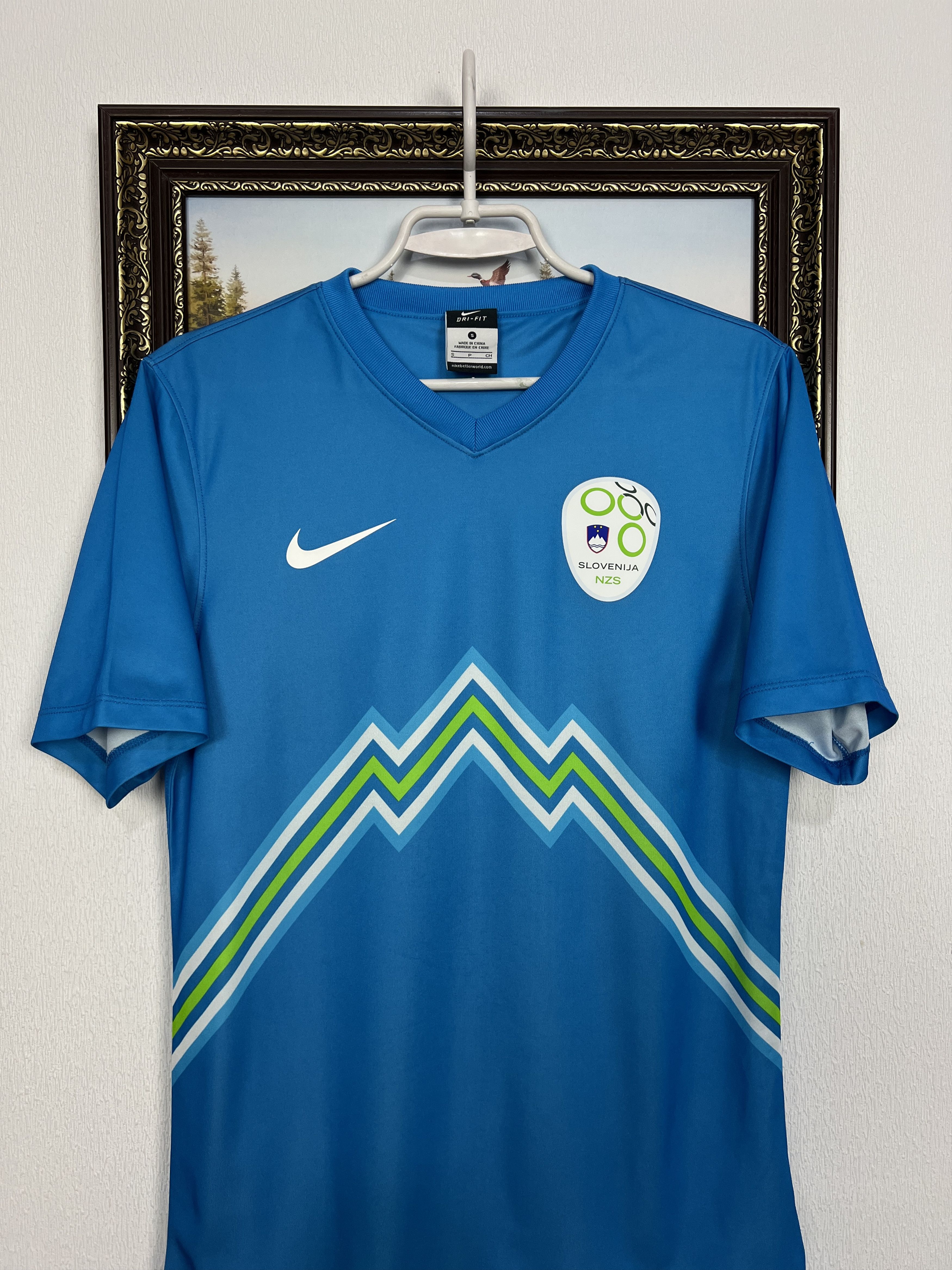 Nike Slovenia football shirt 2012 Soccer Jersey National Trikot Size US S / EU 44-46 / 1 - 2 Thumbnail